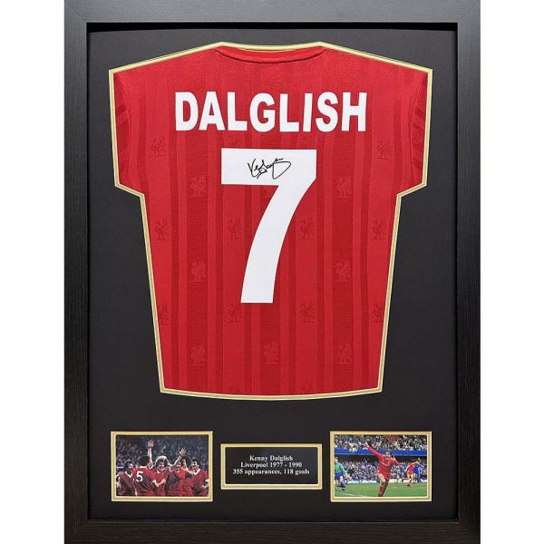 Signed Memorabilia | Authentic Liverpool FC 1986 Dalglish Signed Shirt Framed Signed Memorabilia Signed Memorabilia