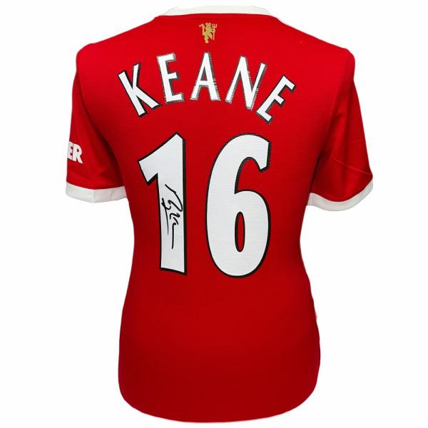 Signed Memorabilia | Authentic Manchester United FC Keane Signed Shirt Signed Memorabilia Signed Memorabilia