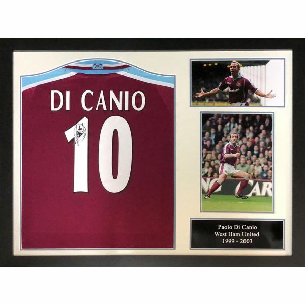 Signed Memorabilia | Authentic West Ham United FC Di Canio Signed Shirt Framed Signed Memorabilia Signed Memorabilia