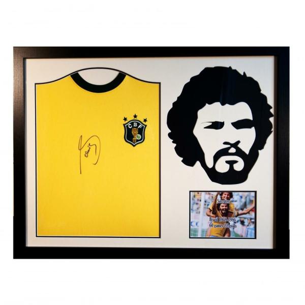 Signed Memorabilia | Brasil Socrates Signed Shirt Silhouette Signed Memorabilia Signed Memorabilia