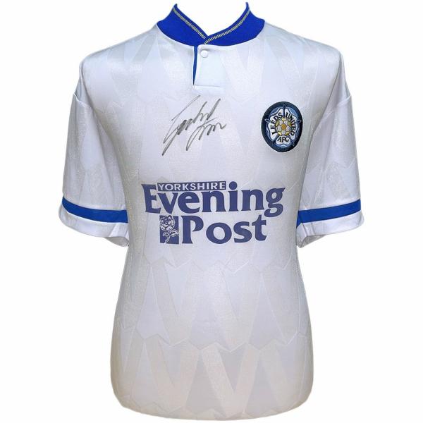 Signed Memorabilia | Leeds United FC 1992 Strachan Signed Shirt Signed Memorabilia Signed Memorabilia