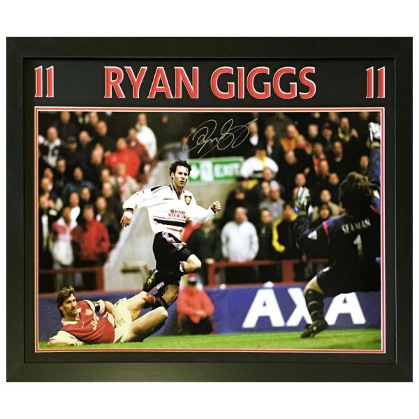 Signed Memorabilia | Manchester United FC Giggs Signed Framed Print Signed Memorabilia Signed Memorabilia