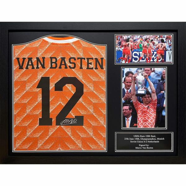 Signed Memorabilia | Netherlands Van Basten Retro Signed Shirt Framed Signed Memorabilia Signed Memorabilia