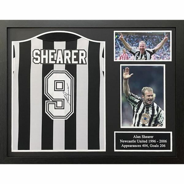 Signed Memorabilia | Newcastle United FC Shearer Signed Shirt Framed Signed Memorabilia Signed Memorabilia