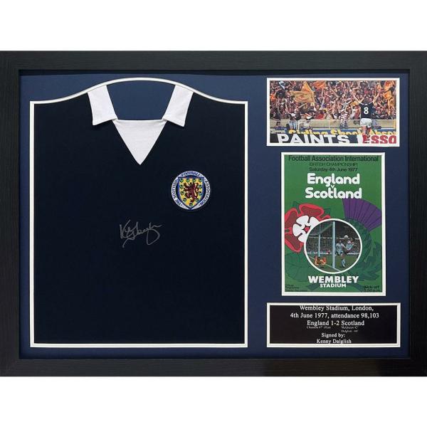 Signed Memorabilia | Scottish FA 1978 Dalglish Signed Shirt (Framed) Signed Memorabilia Signed Memorabilia