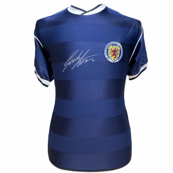 Signed Memorabilia | Scottish FA 1986 Strachan Signed Shirt Signed Memorabilia Signed Memorabilia