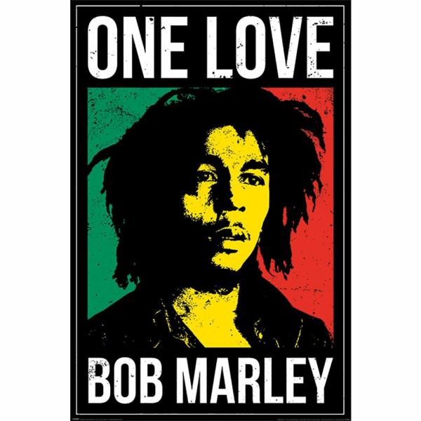 Wall Art | Bob Marley Poster One Love 117 Soccer Collection Wall Art