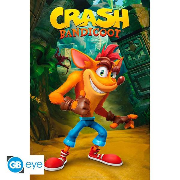 Wall Art | Buy Crash Bandicoot Poster Classic 16″ Soccer Collection Wall Art