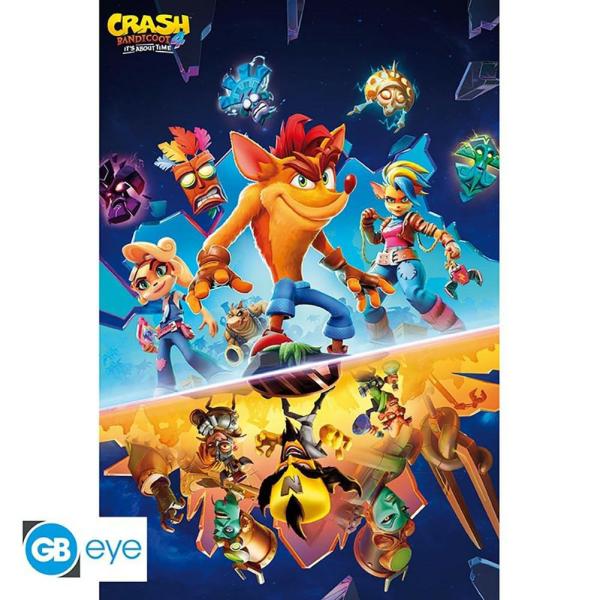 Wall Art | Crash Bandicoot Poster Soccer Collection Wall Art