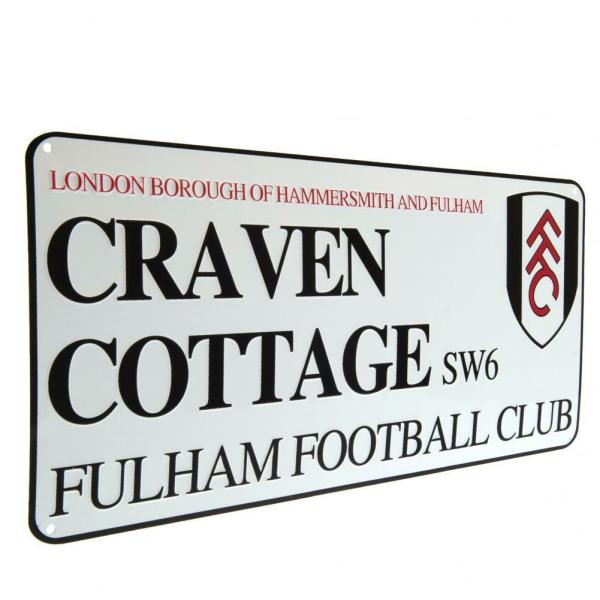 Wall Art | Fulham FC Street Sign Soccer Collection Wall Art