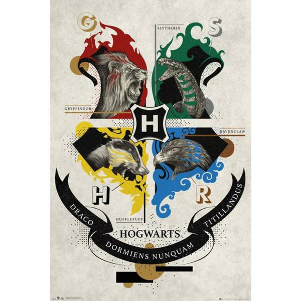 Wall Art | Harry Potter Poster Animal Crest 103 Soccer Collection Wall Art