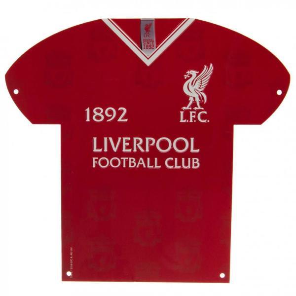 Wall Art | Liverpool FC Metal Shirt Sign LB Soccer Collection Wall Art