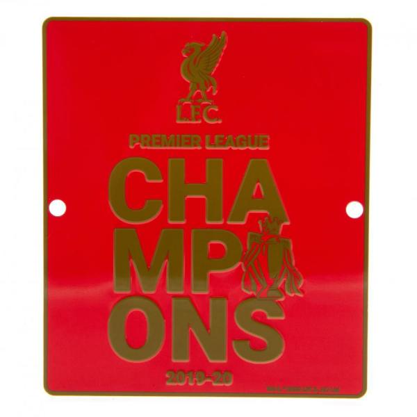 Wall Art | Liverpool FC Premier League Champions Window Sign Soccer Collection Wall Art