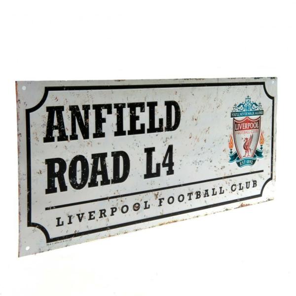 Wall Art | Liverpool FC Street Sign Retro Soccer Collection Wall Art