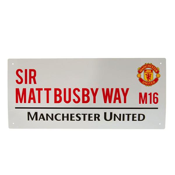 Wall Art | Manchester United FC Sir Matt Busby Way Street Sign Soccer Collection Wall Art