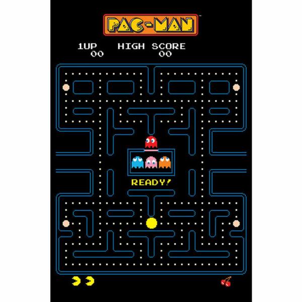 Wall Art | Pac-Man Poster Maze 124 Soccer Collection Wall Art