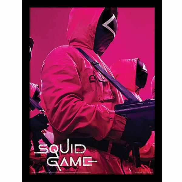 Wall Art | Squid Game Framed Picture 16 x 12 Troops Soccer Collection Wall Art