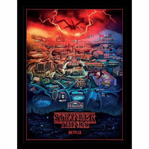 Wall Art | Stranger Things Framed Picture 16 x 12 Hawkins Soccer Collection Wall Art