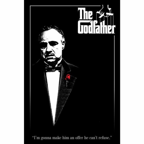 Wall Art | The Godfather Poster Red Rose 211 Soccer Collection Wall Art