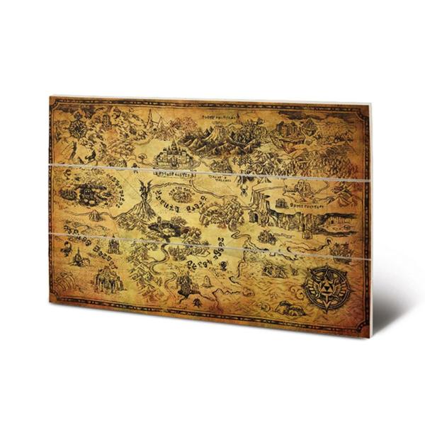 Wall Art | The Legend Of Zelda Wood Print Map Soccer Collection Wall Art