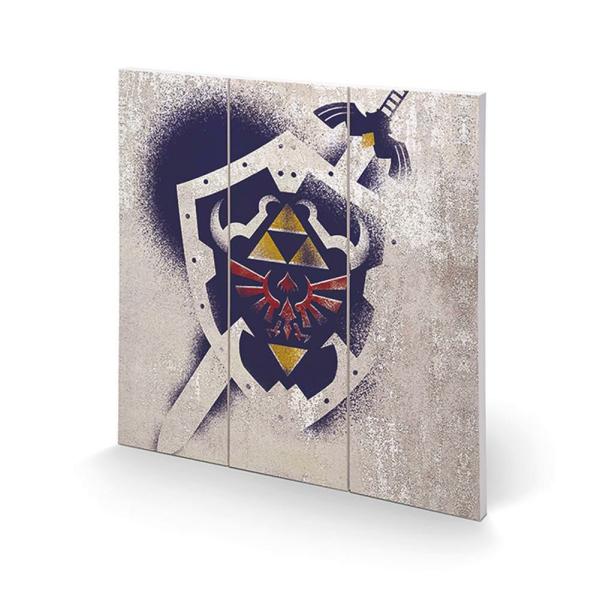 Wall Art | The Legend Of Zelda Wood Print Shield Soccer Collection Wall Art