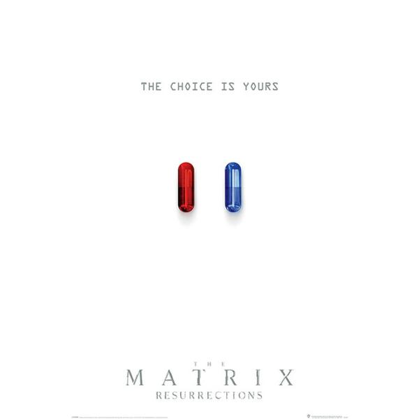 Wall Art | The Matrix Resurrections Poster The Choice is Yours 62 Soccer Collection Wall Art