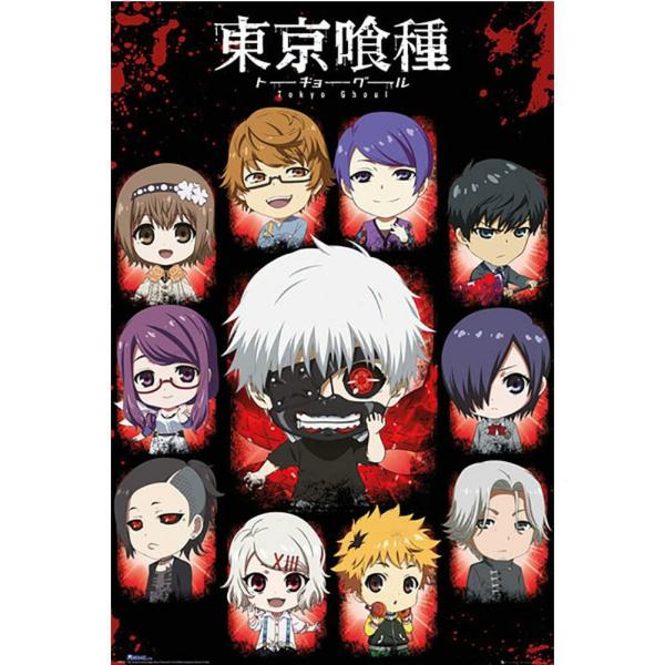 Wall Art | Tokyo Ghoul Poster Chibi Characters 296 Soccer Collection Wall Art