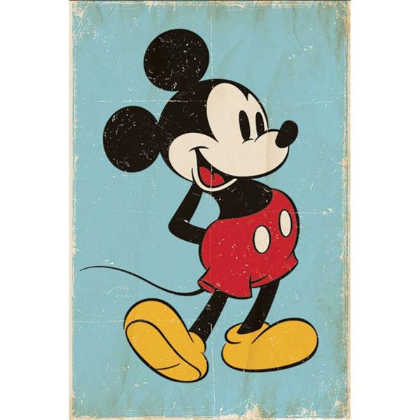 Wall Art | Vintage Mickey Mouse Poster Soccer Collection Wall Art