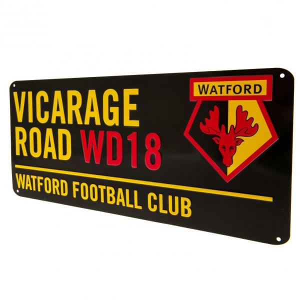 Wall Art | Watford FC Street Sign BK Soccer Collection Wall Art