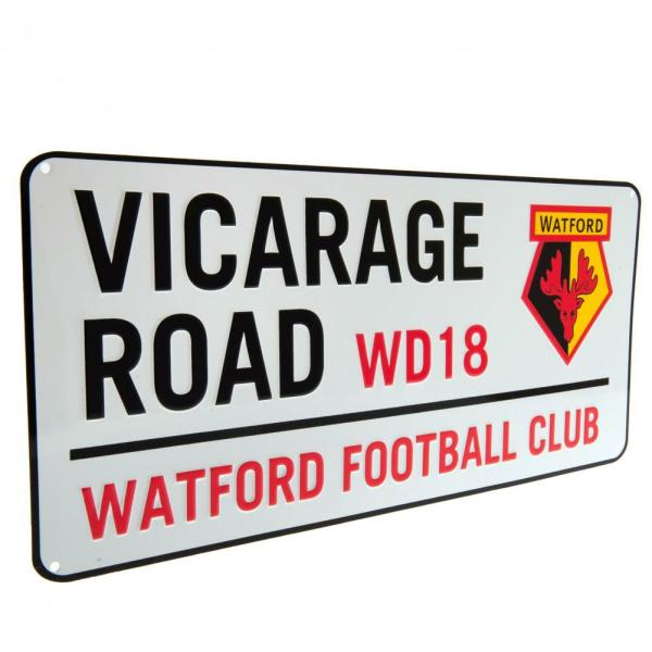 Wall Art | Watford FC Street Sign Soccer Collection Wall Art