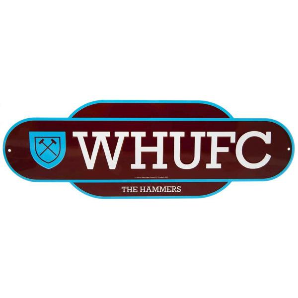 Wall Art | West Ham United FC Colour Retro Sign Soccer Collection Wall Art