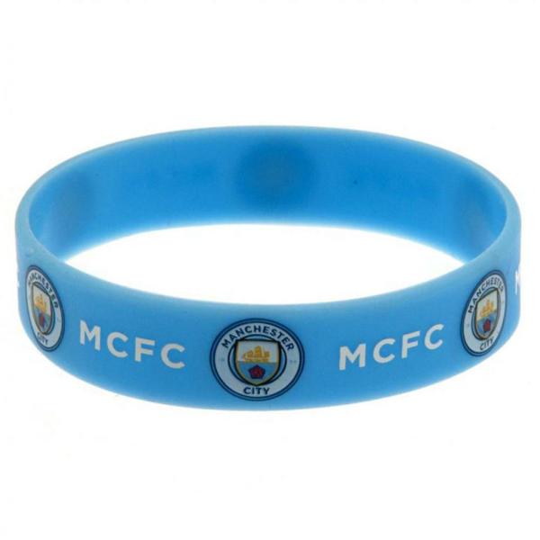 Wristbands | Manchester City FC Silicone Wristband Soccer Collection Wristbands