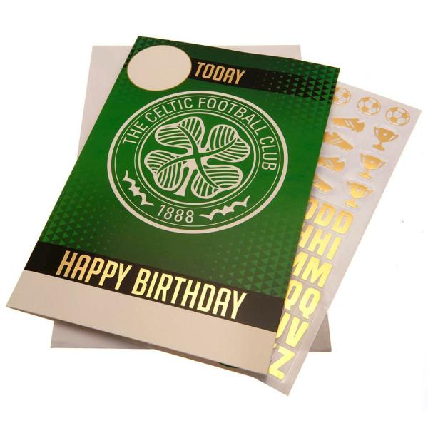 Cards & Gift Wrap | Celtic FC Birthday Card with Stickers Cards & Gift Wrap Cards & Gift Wrap