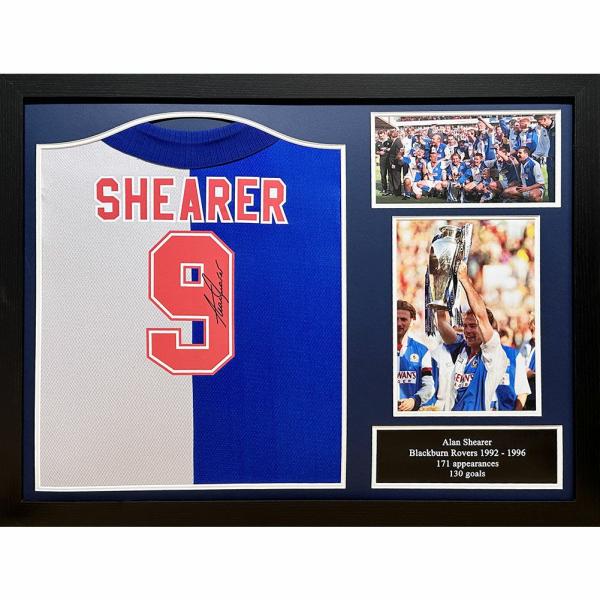 Signed Memorabilia | Blackburn Rovers FC Alan Shearer Signed Shirt Signed Memorabilia Signed Memorabilia