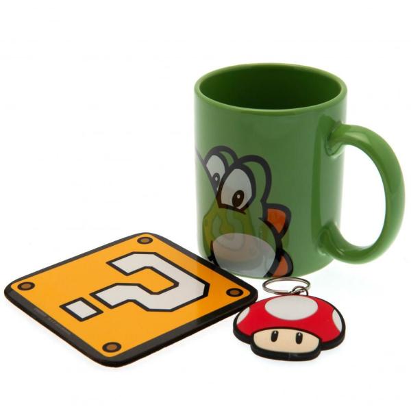 Drinkware | Super Mario Mug & Coaster Set Yoshi Drinkware Drinkware